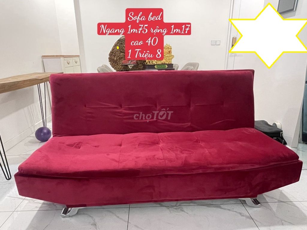 Thanh lý Ghế sofa bed bọc vải nhưng, sofa vải