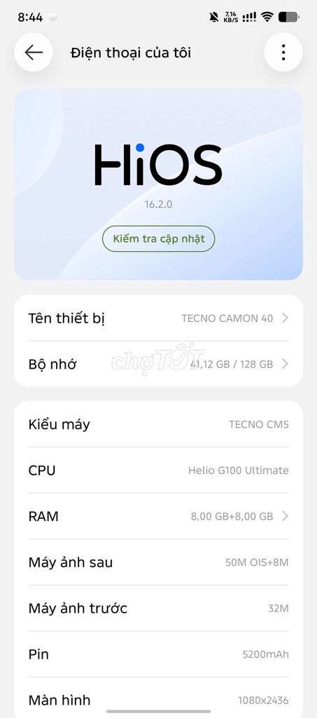Tecno Camon 40 128GB Trắng. Mua bán Điện thoại tại Quận Hai Bà Trưng Hà Nội được đăng bởi Trung Nguyễn hình 1