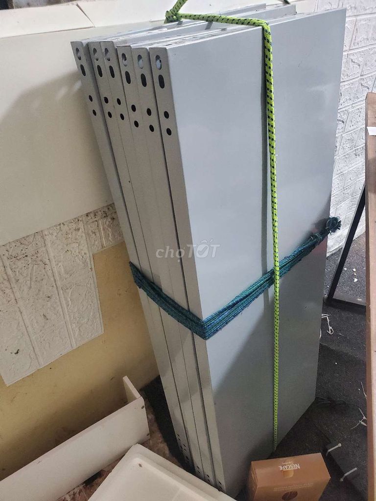 Kệ V lỗ 6 tầng 2mx1mx0.4m Xám. Mua bán Tủ, kệ gia đình tại Quận Hoàng Mai Hà Nội được đăng bởi Hoan Nguyen hình 1