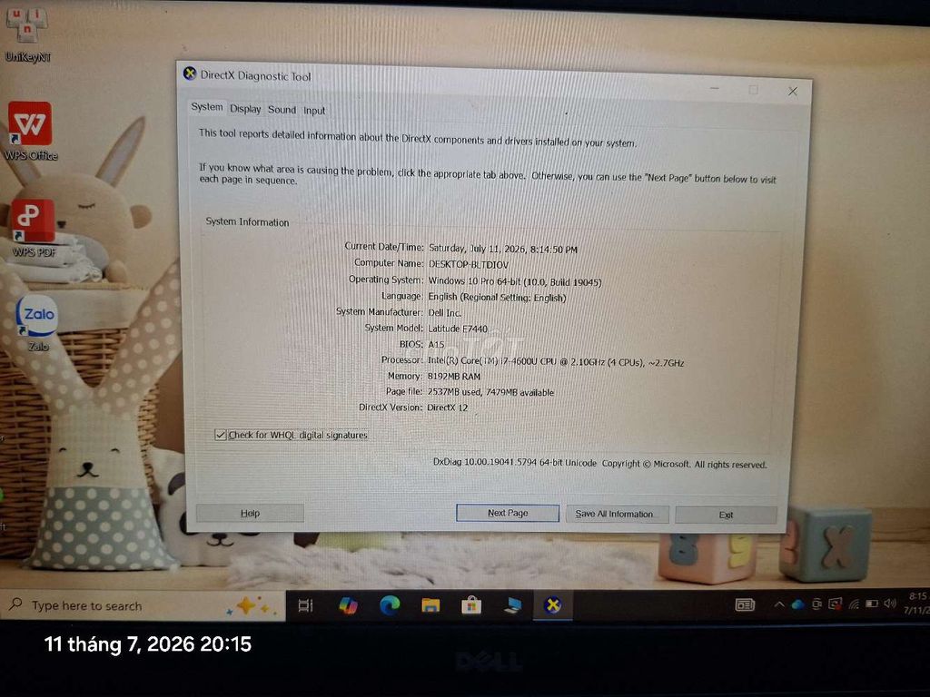 Dell Latitude E7440 i7 4600U 8GB/128GB Bạc. Mua bán Laptop tại Thị xã Tân Uyên Bình Dương được đăng bởi  Dream hình 1