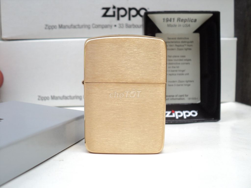 Zippo USA / 1941 REPLICA / Đồng Khối / Sưu Tầm,zin