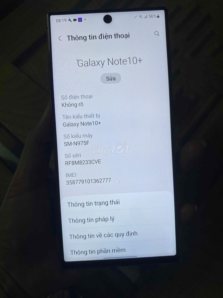 Samsung Note 10 Plus 12GB/256GB. Mua bán Điện thoại tại Huyện Củ Chi Tp Hồ Chí Minh được đăng bởi Linh hình 1