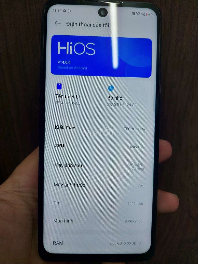 Tecno Pova 5 8GB/128GB Đen. Mua bán Điện thoại tại Quận 6 Tp Hồ Chí Minh được đăng bởi Paine Harry hình 1