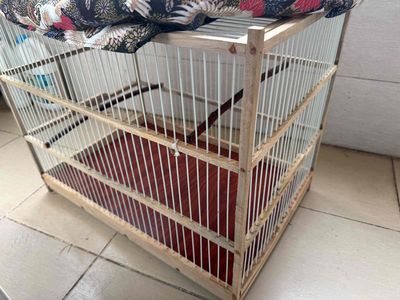 Lồng chim gỗ màu Nâu size 60 Gần như mới. Mua bán Phụ kiện, Thức ăn, Dịch vụ tại Quận Hoàng Mai Hà Nội được đăng bởi Dương Hoàng