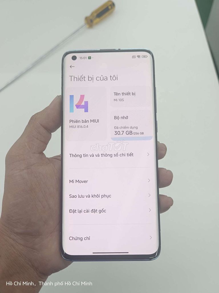 Xiaomi Mi 10S 256GB. Mua bán Điện thoại tại Thành phố Thủ Đức Tp Hồ Chí Minh được đăng bởi hoàng thạch hình 1