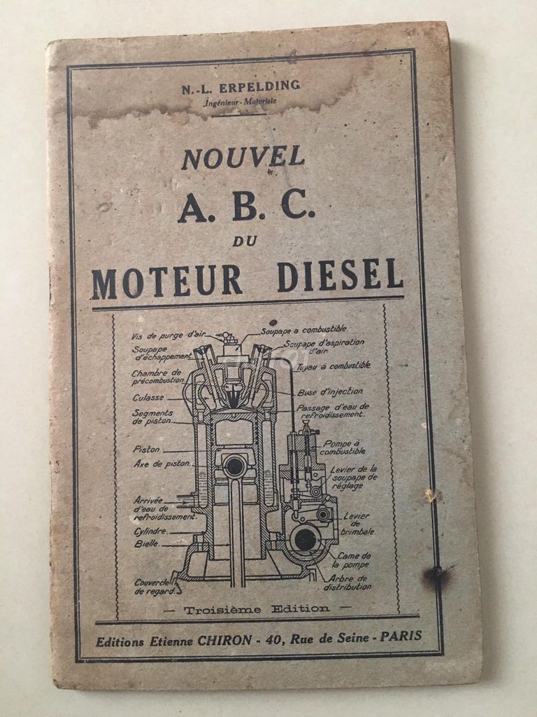 A.B.C moteur diesel in tại Paris 1948. Mua bán Sách tại Huyện Nhà Bè Tp Hồ Chí Minh được đăng bởi Cu Tèo hình 1