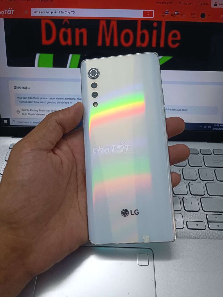 LG VELVET 8GB.128GB PIN 4300 SNAP 765G ZIN MƯỢT. Mua bán Điện thoại tại Quận Bình Thạnh Tp Hồ Chí Minh được đăng bởi Dân Mobile hình 1