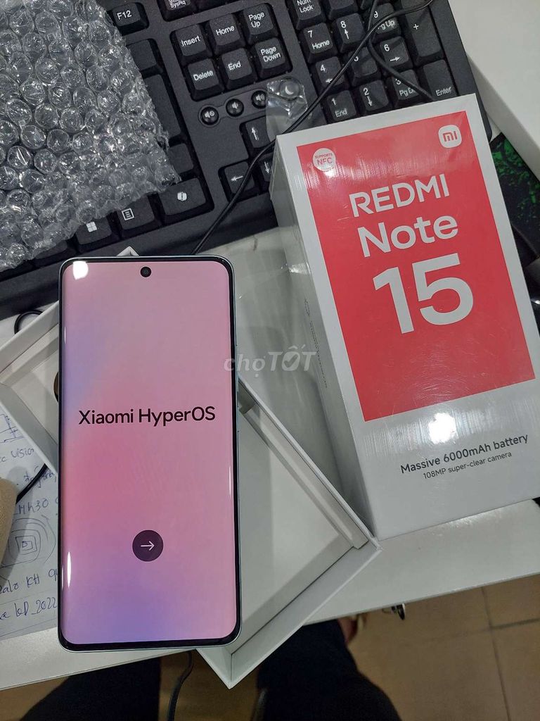 Xiaomi Redmi Note 15 128GB Xanh Mới. Mua bán Điện thoại tại Quận Hoàng Mai Hà Nội được đăng bởi Anh Nguyễn hình 1