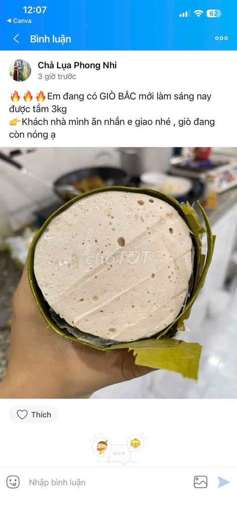 Chả lụa nhà làm 3kg. Mua bán Đồ ăn, thực phẩm và các loại khác tại Huyện Nhà Bè Tp Hồ Chí Minh được đăng bởi Lê Đăng Phong hình 1