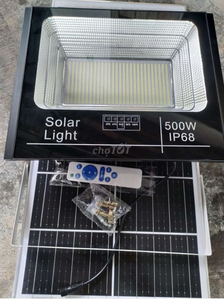 Đèn pha năng NLMT 500W tháo kính . Mua bán Đèn tại Thành phố Tân An Long An được đăng bởi TBCN Bình Tâm hình 1