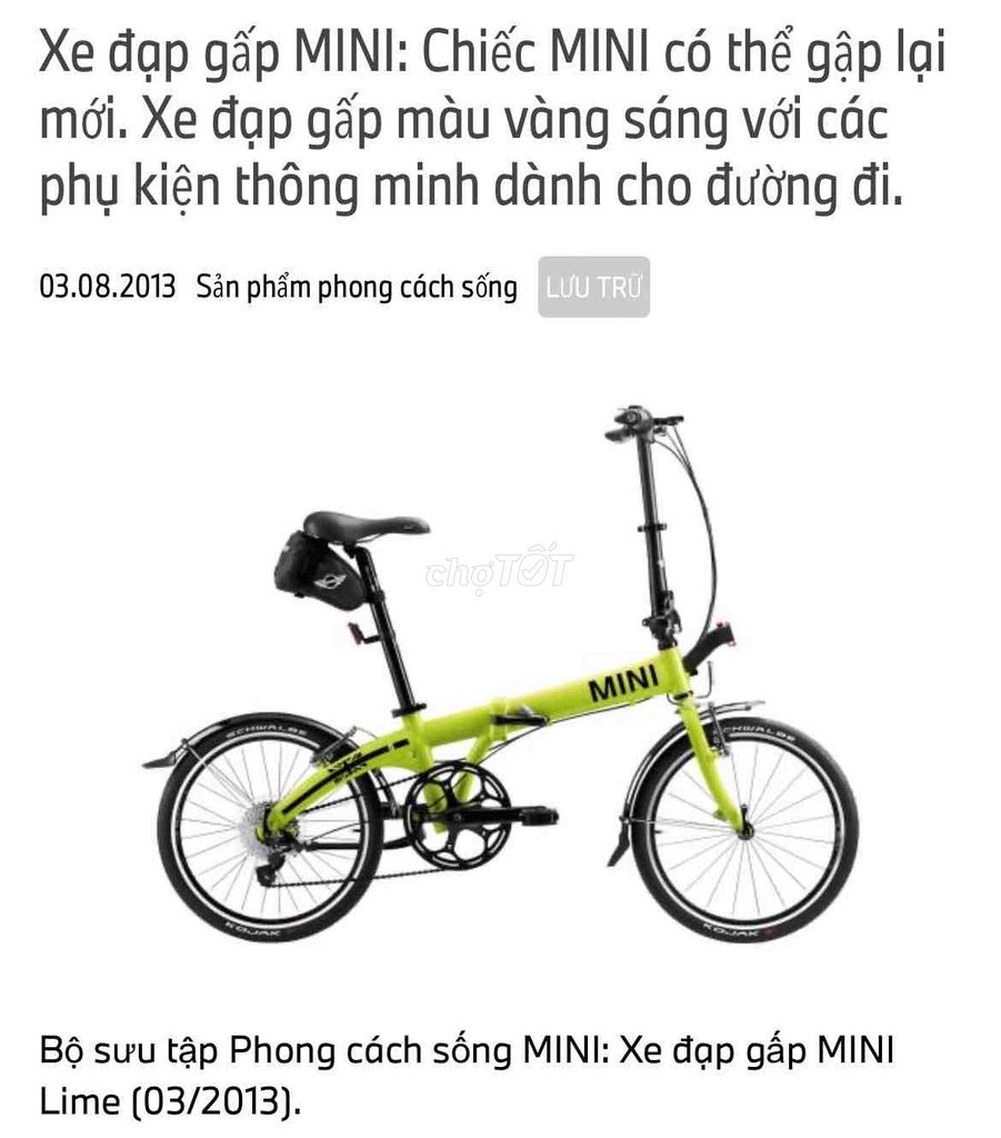 Bán xe đạp MiNi BMV sành điệu đẳng cấp