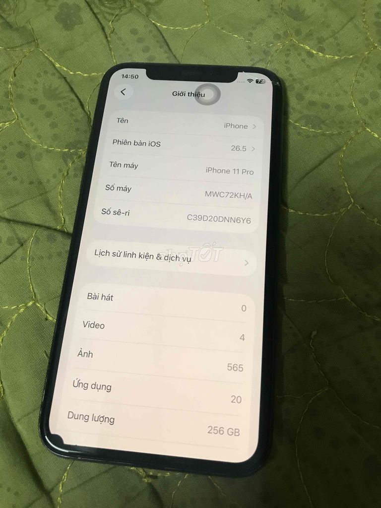 Apple iPhone 11 Pro 256GB Xám. Mua bán Điện thoại tại Quận Đống Đa Hà Nội được đăng bởi lien hình 1