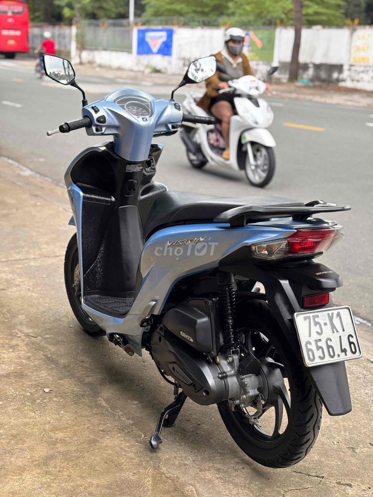 Honda Vision 2023 Đặc biệt màu Xanh. Mua bán Xe máy tại Thị xã Bến Cát Bình Dương được đăng bởi xe máy trả góp tín nghĩa  hình 7