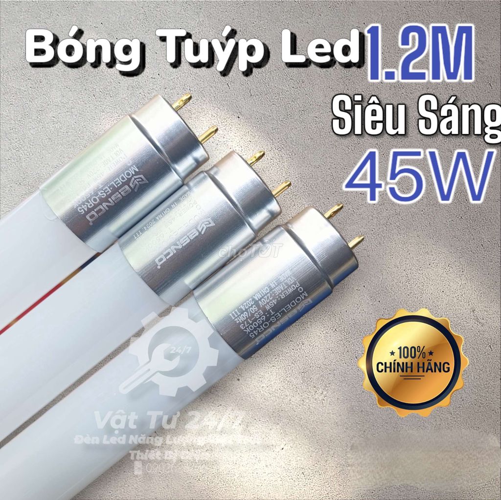 Cuối năm xả kho bóng tuýp Led 1m2 45w hàng công ty