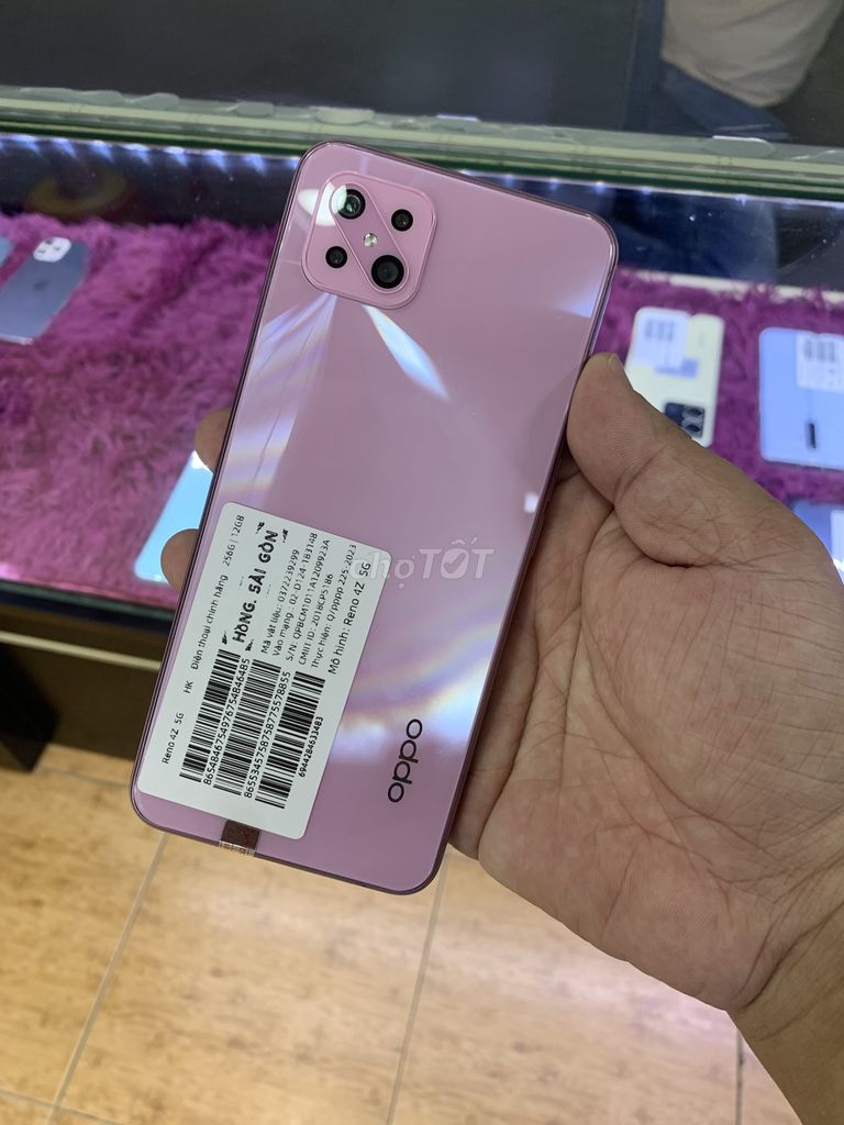 Oppo Reno 4Z 5g hồng mộng mơ ram 12/256gb