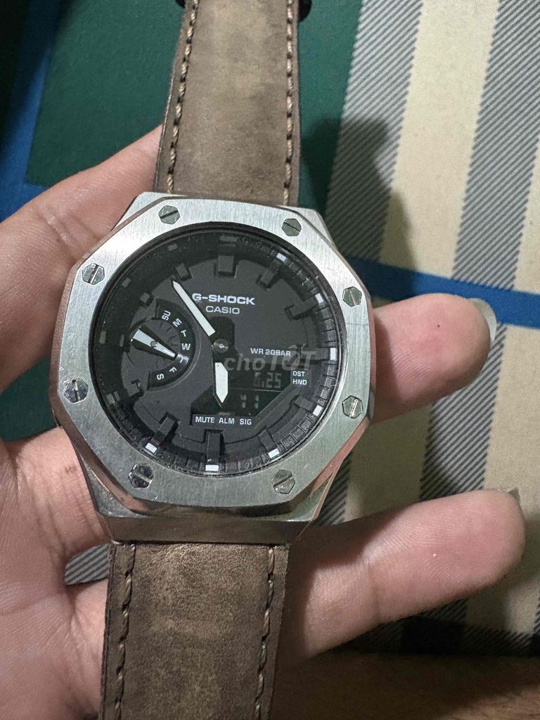 Casio 2100 Custom Dây da Nâu. Mua bán Đồng hồ tại Thị xã Phú Mỹ Bà Rịa - Vũng Tàu được đăng bởi Nam Hoàng hình 1