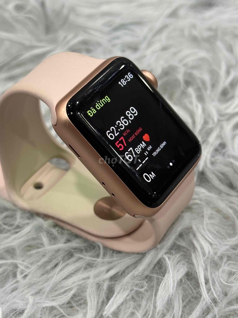 Apple Watch Series 3 38mm GPS Hồng Nữ Mỹ. Mua bán Thiết bị đeo thông minh tại Quận 5 Tp Hồ Chí Minh được đăng bởi Phan Thế Phong  hình 1