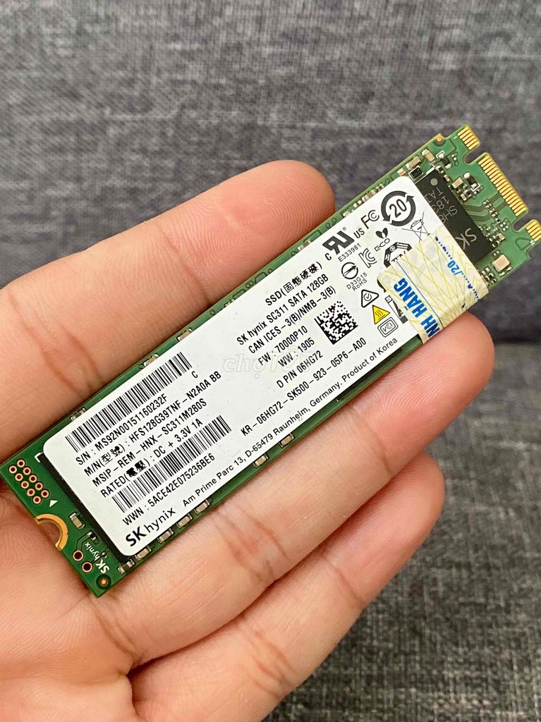 SSD M2 Sata 128G Chính Hãng