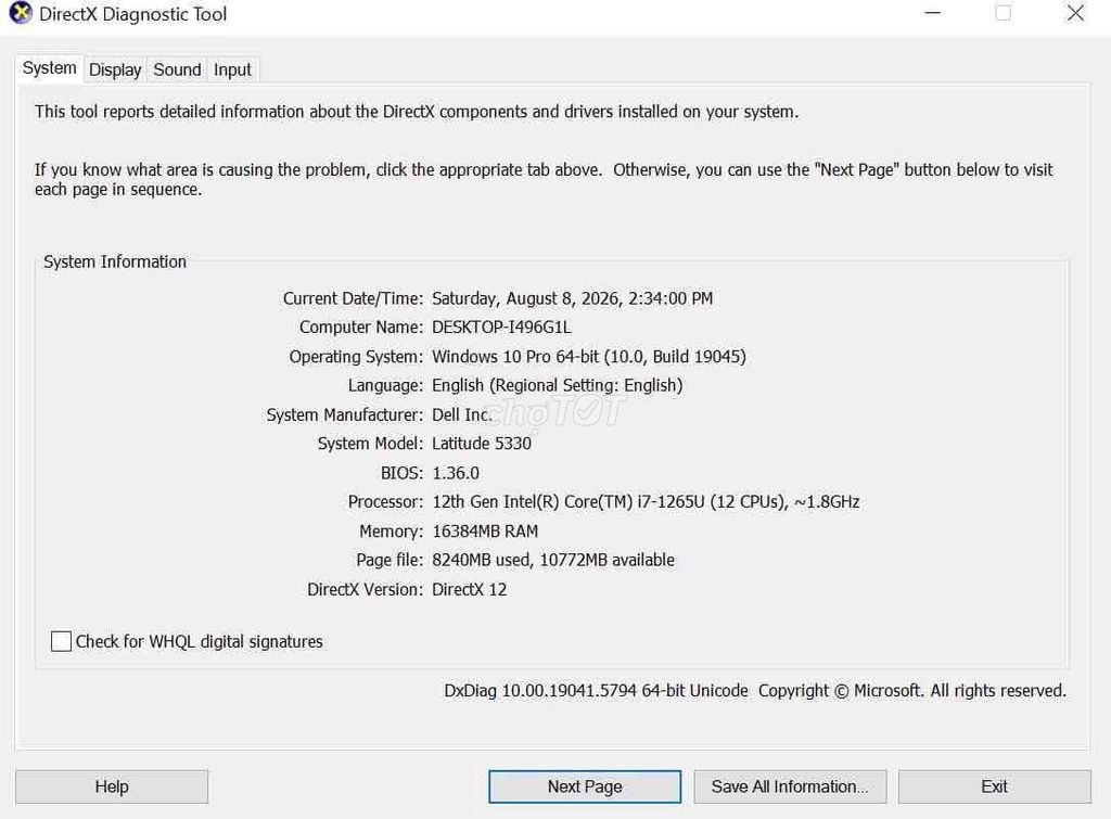 Dell Latitude 5330 i7-1265U 13.3 inch 16GB Bạc. Mua bán Laptop tại Quận Hồng Bàng Hải Phòng được đăng bởi Minh Hoàng hình 1