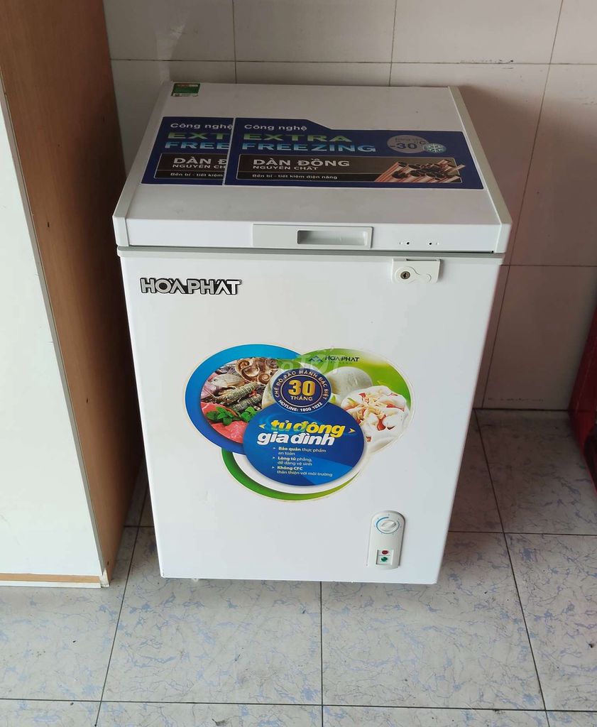 Tủ đông Hòa Phát 100 lít Trắng Đã sử dụng. Mua bán Tủ lạnh tại Thành phố Dĩ An Bình Dương được đăng bởi DUY ANH hình 1