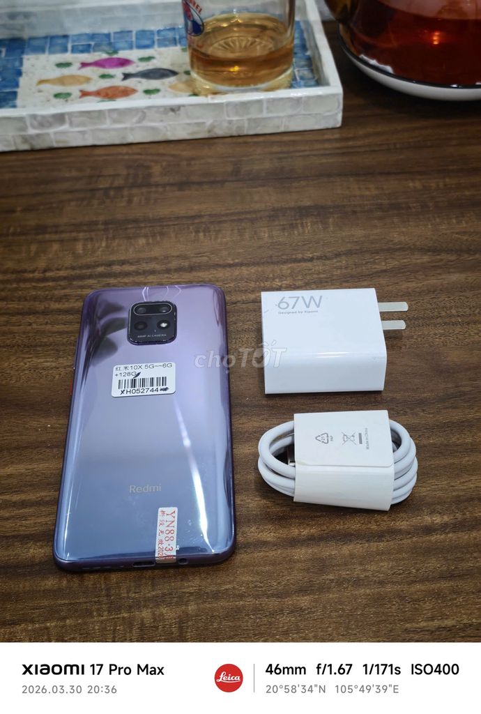 Redmi 10X 5G 6/128 Tím sạc 67w có ship COD. Mua bán Điện thoại tại Quận Hoàng Mai Hà Nội được đăng bởi Trần Ngọc Hiếu hình 1