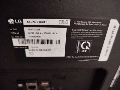Bán Smart TV LG 65 inch - 2021