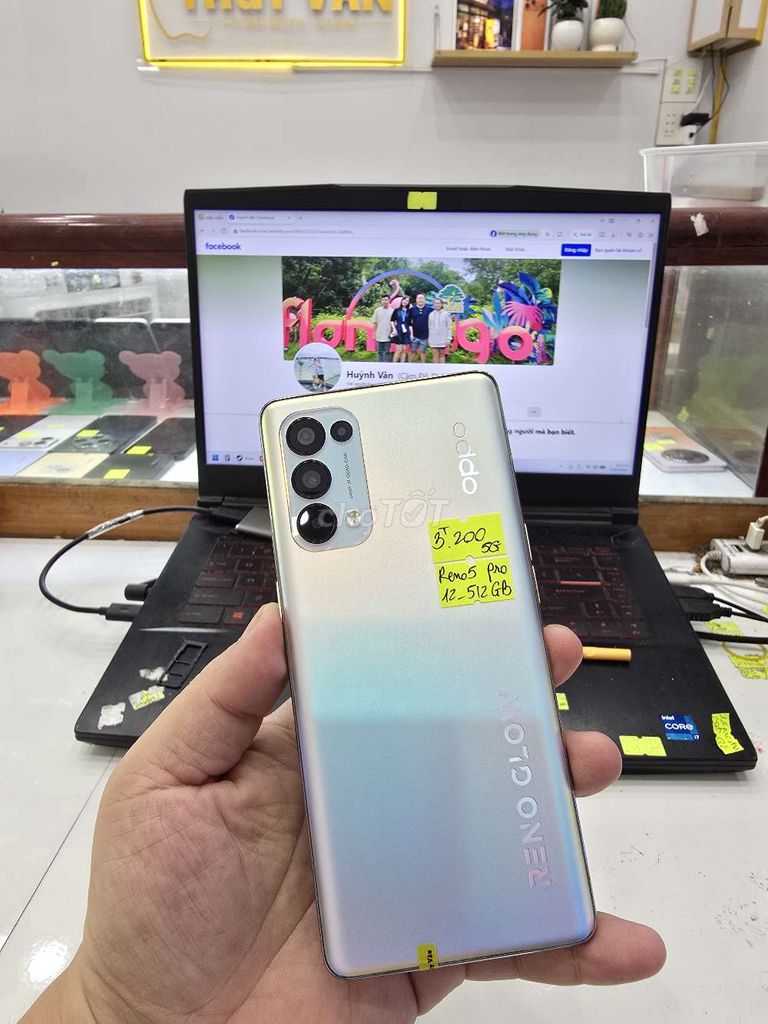 Oppo Reno5 Pro 5G 12GB/512GB. Mua bán Điện thoại tại Thành phố Long Xuyên An Giang được đăng bởi Facebook Cầm Đồ Thúy Vân hình 1