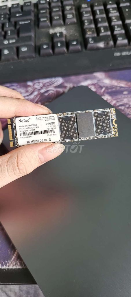 Netac G535N256GB SATA M.2 Đã sử dụng. Mua bán Linh kiện (RAM, Card...) tại Huyện Vân Canh Bình Định được đăng bởi nhan huynh hình 1