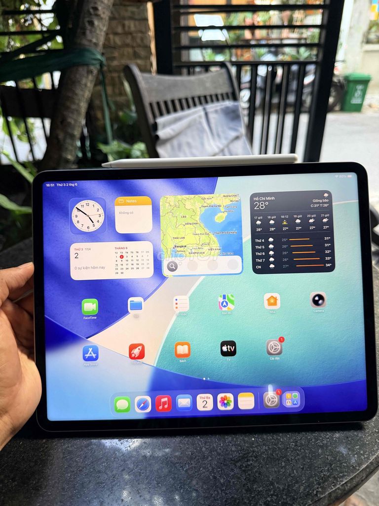 iPad Pro M2 256GB 12.9in + Pen 2 Full Zin Mới 98%. Mua bán Máy tính bảng tại Quận Sơn Trà Đà Nẵng được đăng bởi Anh Apple Chính Hãng hình 1