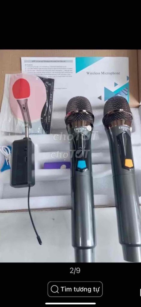 Bộ micro Karaoke không dây Hifi UHF pin sạc Lion. Mua bán Tivi, Âm thanh tại Quận Bình Thuỷ Cần Thơ được đăng bởi Lê Vũ Camera Solar hình 5