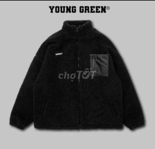 Áo Bông FAUXJACKET WITH POCKET - YOUNG GREEN