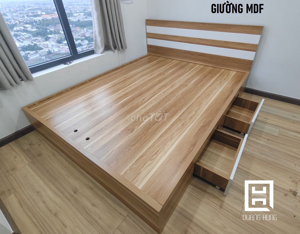 GIƯỜNG MDF-GIƯỜNG MDF=GIƯỜNG MDF=GIƯỜNG MDF$GIƯỜNG. Mua bán Giường, chăn ga gối nệm tại Quận Bình Thạnh Tp Hồ Chí Minh được đăng bởi NỘI THẤT NHÀ XINH hình 1