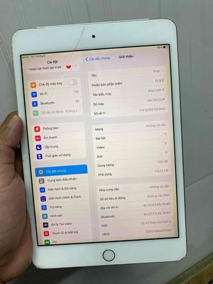 Apple iPad mini 4 128GB  Mất vân tay nứt pin trâu