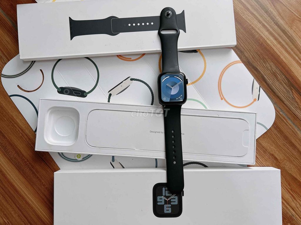 apple watch se2-44mm nhôm đen fulbox pin 100%