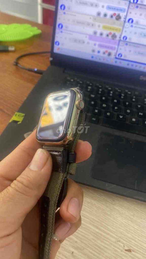 Apple Watch Series 7 45mm Thép Vàng. Mua bán Thiết bị đeo thông minh tại Quận Hồng Bàng Hải Phòng được đăng bởi nguyễn văn tuân hình 1