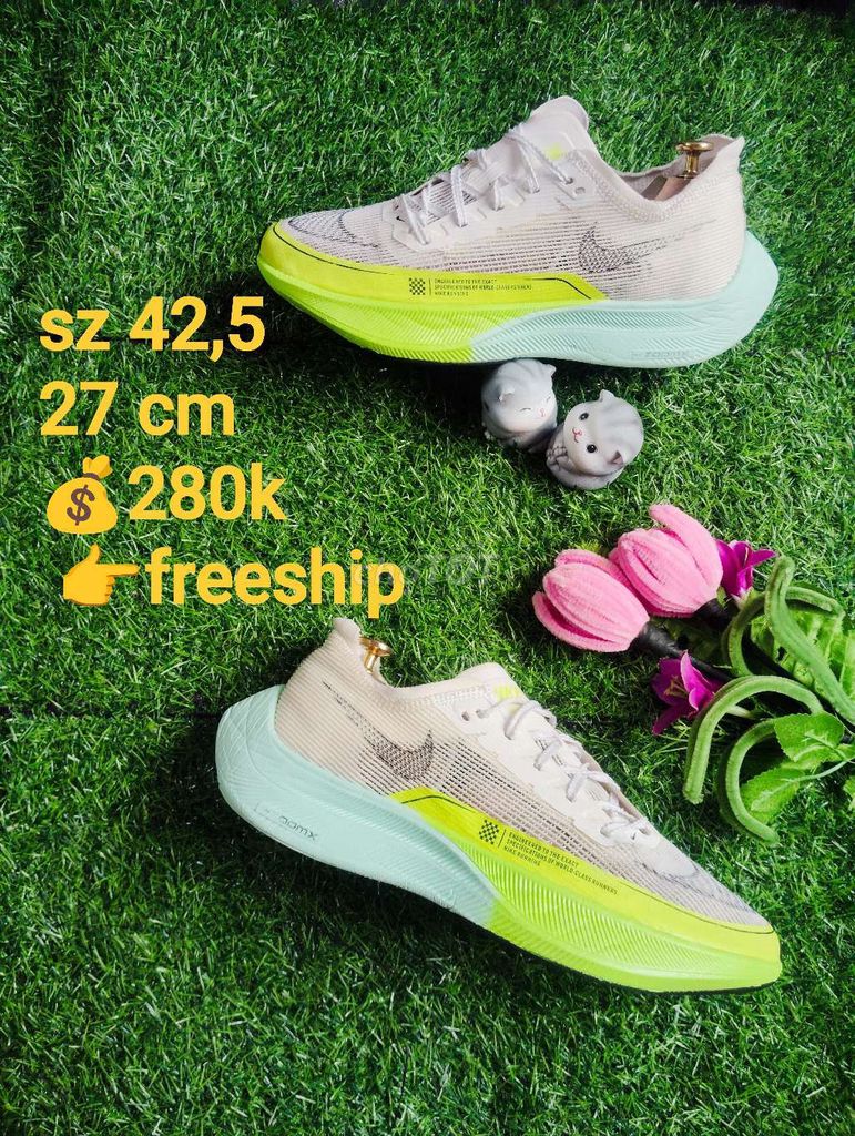 Giày thể thao Nike size 42.5 trắng xanh neon. Mua bán Giày dép tại Thị xã Sơn Tây Hà Nội được đăng bởi Duong hình 1