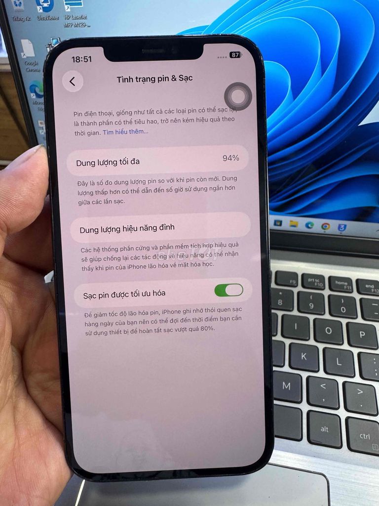 Apple iPhone 12 Pro Max 256GB Xanh 98%. Mua bán Điện thoại tại Quận 6 Tp Hồ Chí Minh được đăng bởi QUỐC THIÊN BÁN GÓP 0 ĐỒNG  hình 1