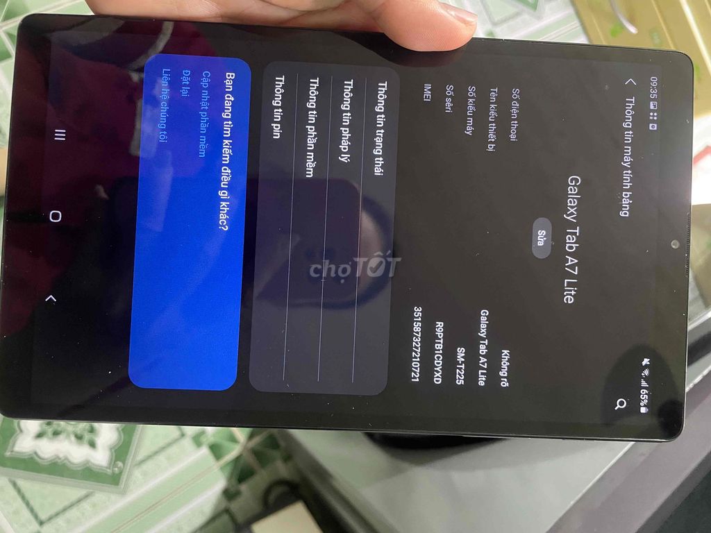 Samsung Galaxy Tab A7 Lite 32GB Xám. Mua bán Máy tính bảng tại Quận 12 Tp Hồ Chí Minh được đăng bởi hong hình 1