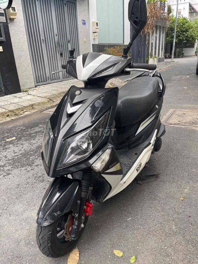 SYM Power Fi 125 куб. см 2022, черный, белый, импортный