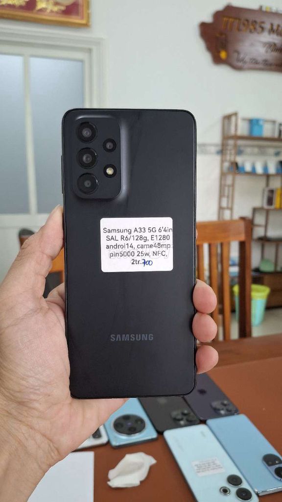 Samsung Galaxy A33 5G 128GB Đen. Mua bán Điện thoại tại Thành phố Thủ Dầu Một Bình Dương được đăng bởi TTMobileBD hình 1