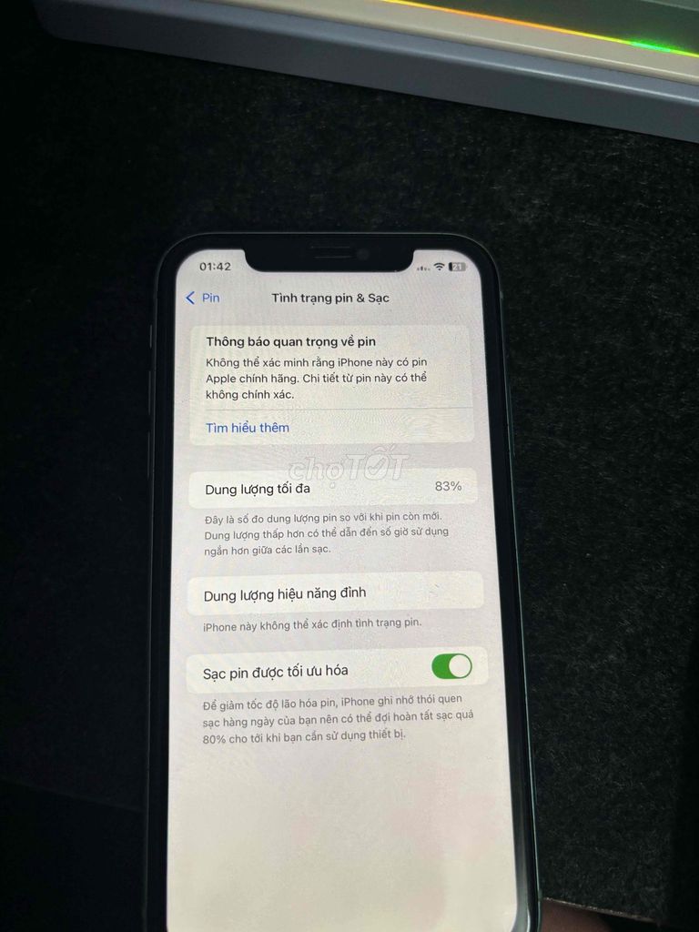 iPhone 11 128GB quốc tế. Pin 83%