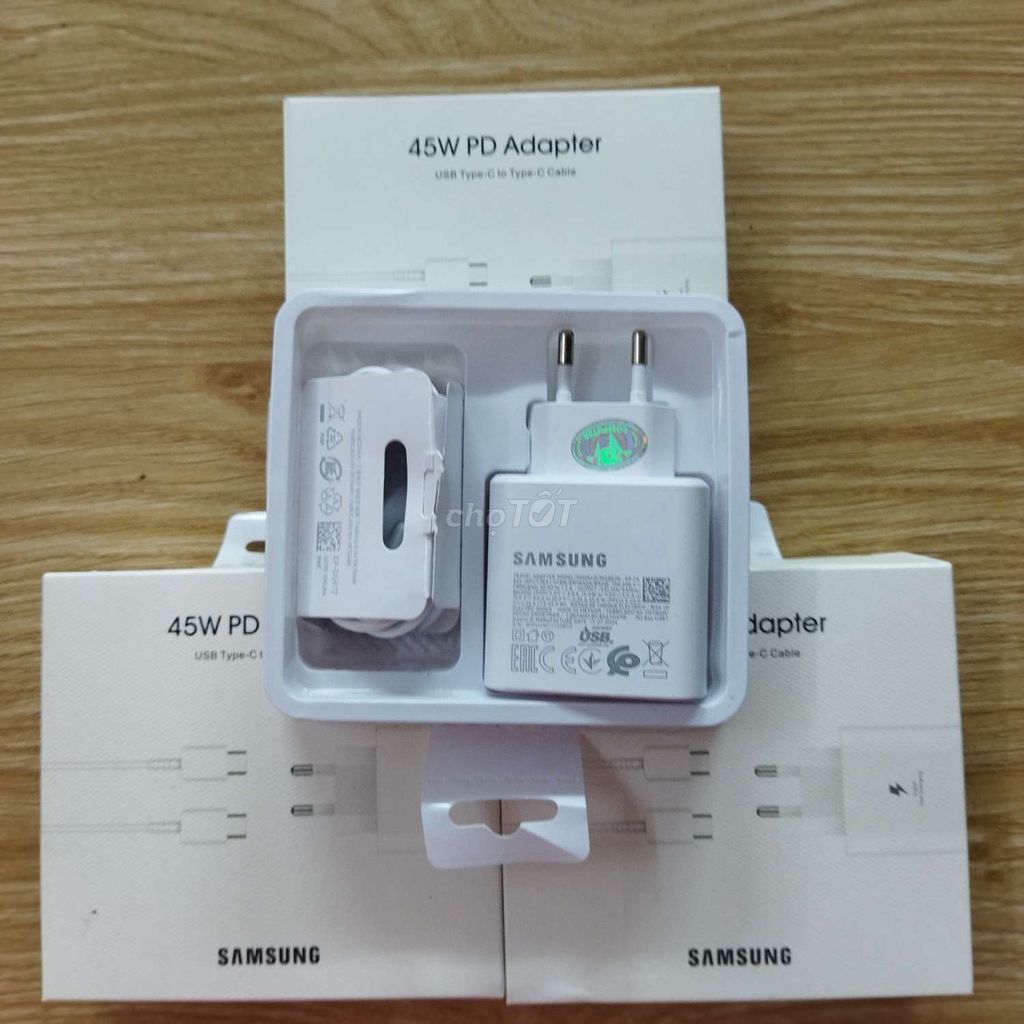 Bộ sạc Samsung 45w chính hãng new fullbox.