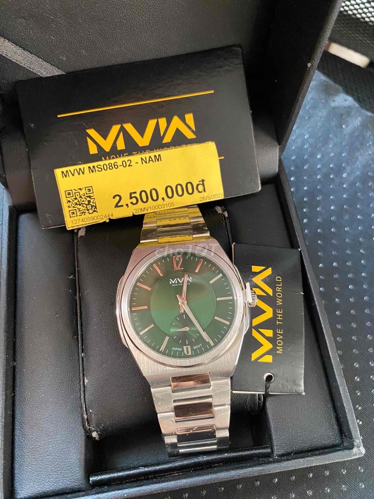 Đồng hồ MVW MS086-02 Nam Bạc. Mua bán Đồng hồ tại Quận Tân Phú Tp Hồ Chí Minh được đăng bởi đồng hồ si tuyển  hình 1