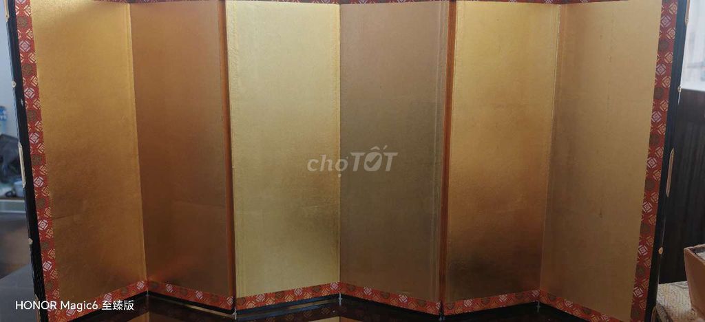 Bình phong Giấy Vàng trang trí lỗi nhỏ. Mua bán Nội thất, đồ gia dụng khác tại Huyện Mỹ Xuyên Sóc Trăng được đăng bởi Huy  hình 1