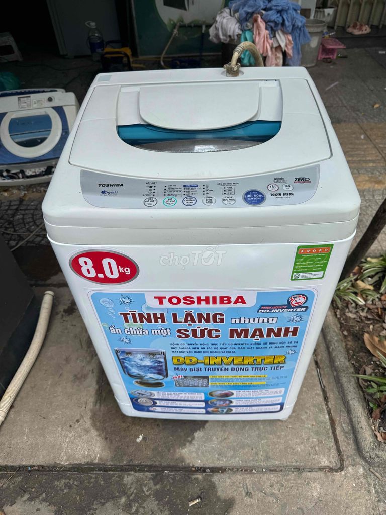 thanh lý máy giặt Toshiba 8.0Kg còn mới tin