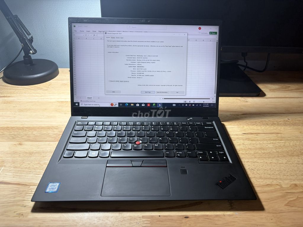 ThinkPad X1 Carbon G6 i7-8550U/RAM 8GB/SSD 256GB. Mua bán Laptop tại Quận 7 Tp Hồ Chí Minh được đăng bởi Duy Cường hình 1