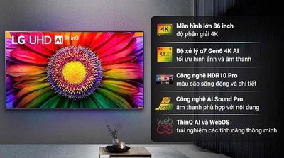 Smart Tivi LG 4K 86 inch 86UR8050PSB đẹp 99%