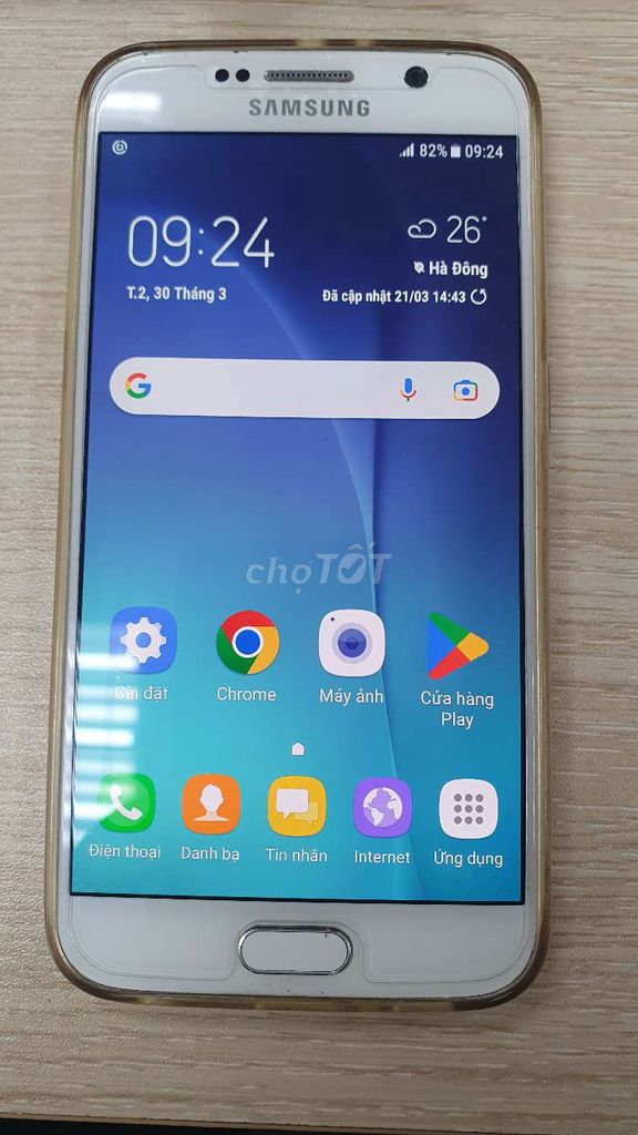 Samsung S6 32GB Trắng. Mua bán Điện thoại tại Quận Cầu Giấy Hà Nội được đăng bởi Hoàng Dương hình 1