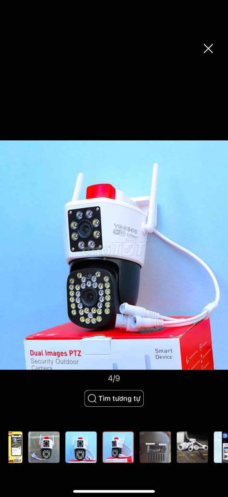 Camera IP Yoosee 2 mắt ngoài trời siêu nét 8Mp. Mua bán Máy ảnh, Máy quay tại Quận Bình Thuỷ Cần Thơ được đăng bởi Lê Vũ Camera Solar hình 1