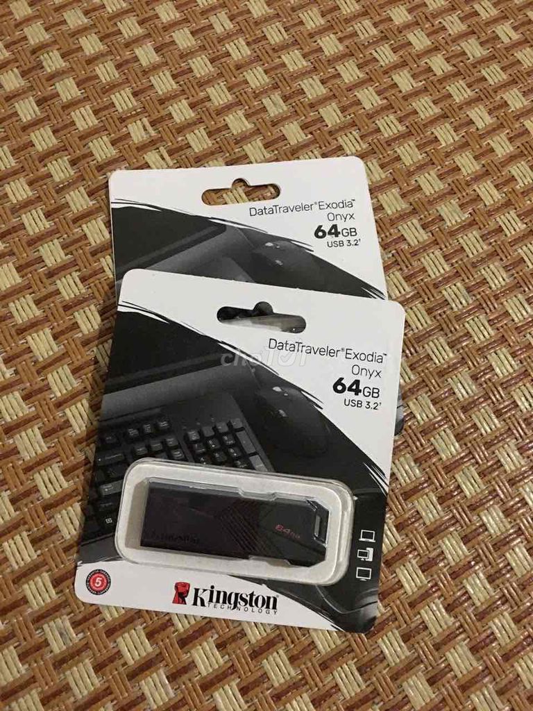 USB Kingston DataTraveler Exodia Onyx 64GB USB 3.2. Mua bán Phụ kiện (Màn hình, Chuột...) tại Quận Nam Từ Liêm Hà Nội được đăng bởi Nguyễn Đức Cảnh hình 1